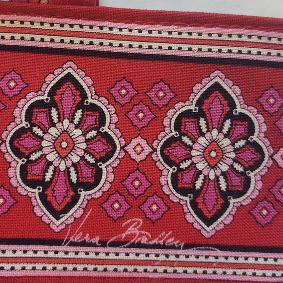 VERA BRADLEY Red Frankly Scarlet Shoulder Bag Purse Medium - Picture 3 of 16